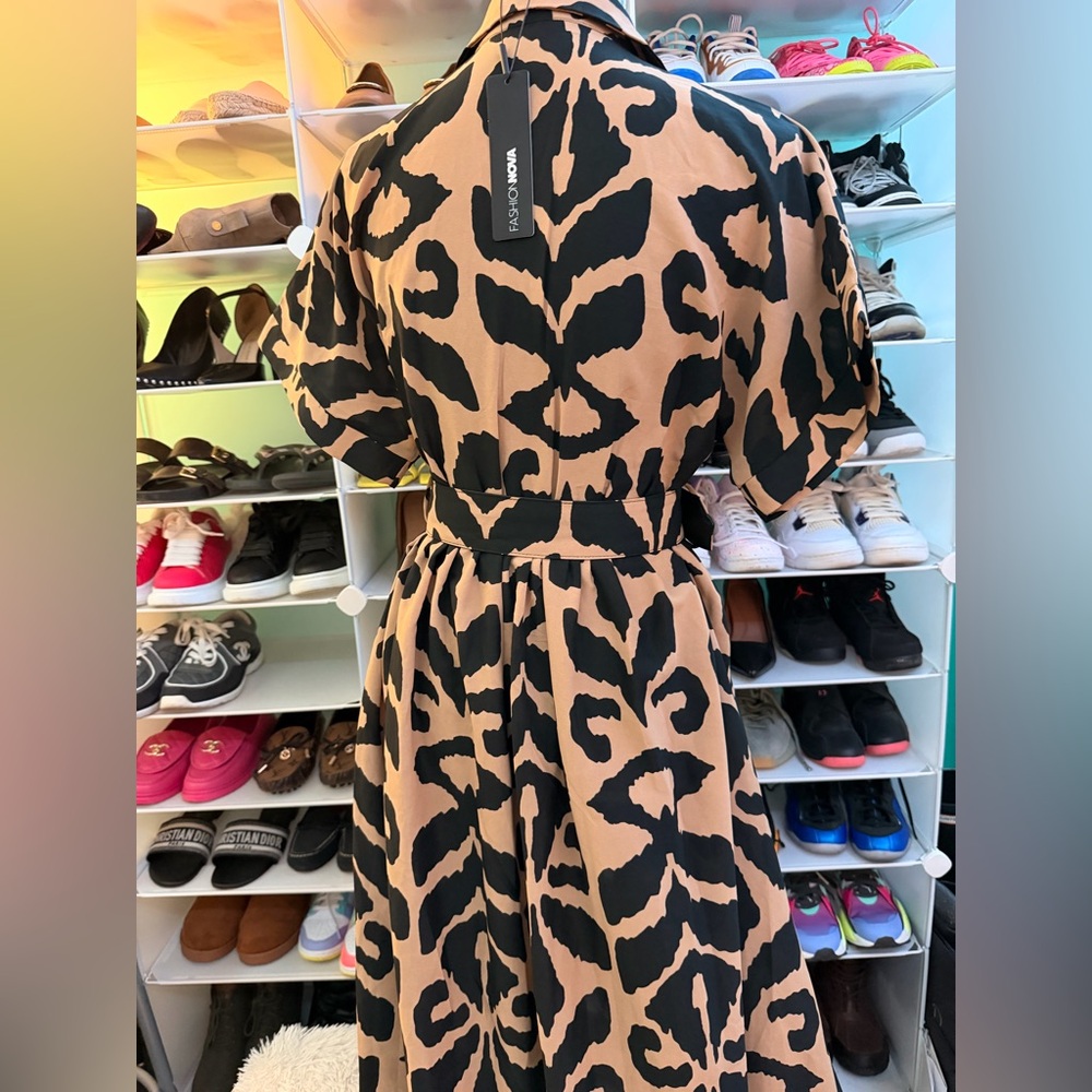 Stylish Fashion Nova Sahara Maxi Dress NWT size XS - Picture 9 of 10